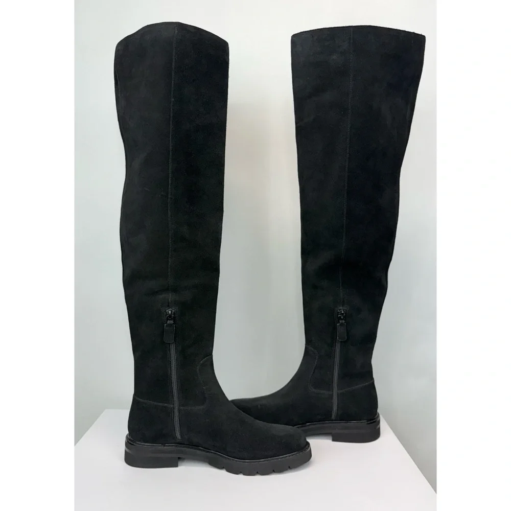 New Stuart Weitzman Chicago Suede Over The Knee Boots Sz US 7